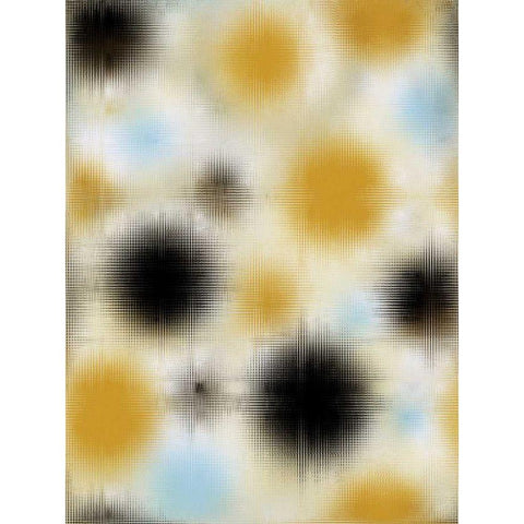 Pixilated Burst I Gold Ornate Wood Framed Art Print with Double Matting by Mountain, Ricki