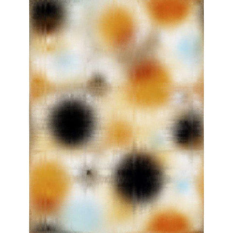 Pixilated Burst II Black Modern Wood Framed Art Print by Mountain, Ricki