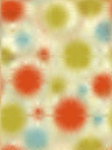 Pixilated Burst III Black Ornate Wood Framed Art Print with Double Matting by Mountain, Ricki