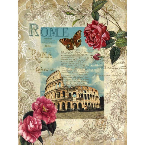 Eternal Rome White Modern Wood Framed Art Print by White, Abby