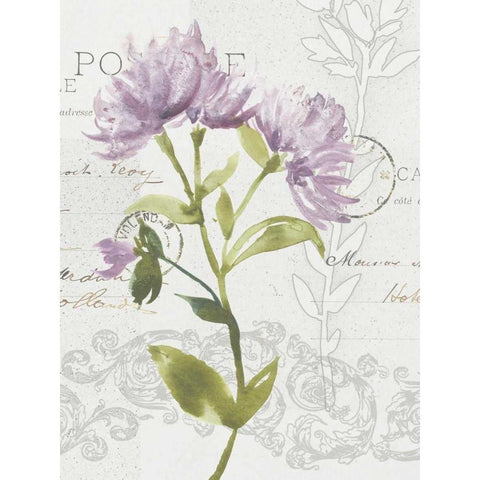 Romantic Watercolor II Gold Ornate Wood Framed Art Print with Double Matting by Mosley, Kiana