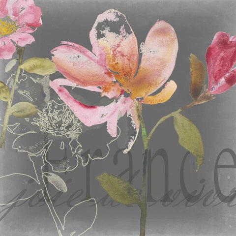 Joie de Vivre II White Modern Wood Framed Art Print by Mosley, Kiana