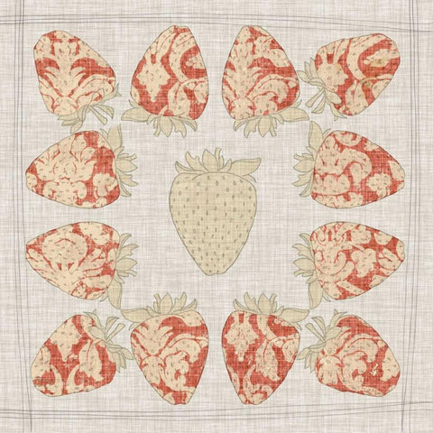 Contour Fruits and Veggies IX Gold Ornate Wood Framed Art Print with Double Matting by Vision Studio