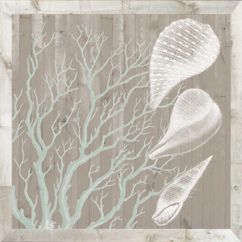 Seaboard II Gold Ornate Wood Framed Art Print with Double Matting by Fagalde, Jarman