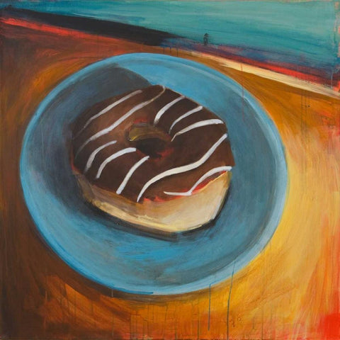 Fresh Daily I Black Modern Wood Framed Art Print with Double Matting by Evans, Bridget G.