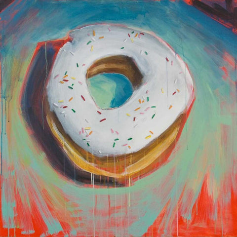 Fresh Daily III White Modern Wood Framed Art Print by Evans, Bridget G.