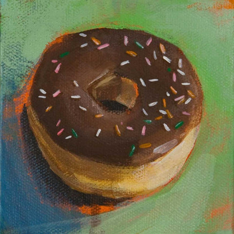 Fresh Daily IV White Modern Wood Framed Art Print with Double Matting by Evans, Bridget G.