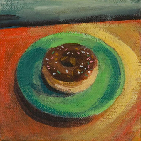 Fresh Daily VI Black Modern Wood Framed Art Print with Double Matting by Evans, Bridget G.