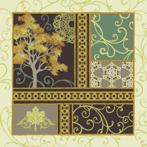 Maple Stories II White Modern Wood Framed Art Print with Double Matting by Hoffman, Katia