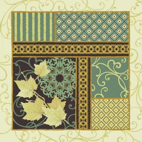 Maple Stories III Black Modern Wood Framed Art Print with Double Matting by Hoffman, Katia