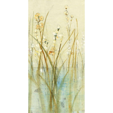 Non-Embellished Pond Edge I (JR) Gold Ornate Wood Framed Art Print with Double Matting by OToole, Tim