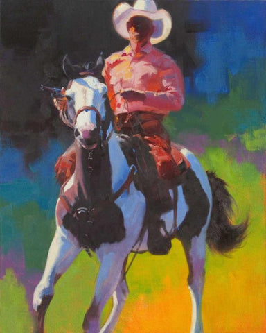 Touch Enough White Modern Wood Framed Art Print with Double Matting by Chapman, Julie