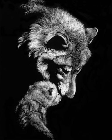 Tenderness White Modern Wood Framed Art Print with Double Matting by Chapman, Julie