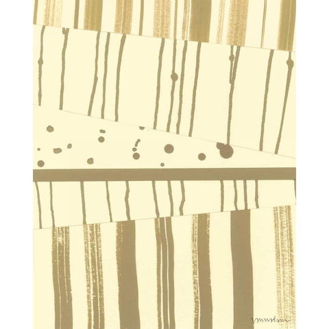 Papyrus Collage I White Modern Wood Framed Art Print by Lam, Vanna