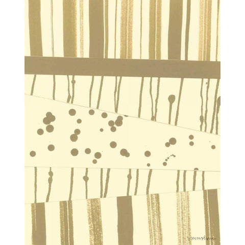 Papyrus Collage II Black Modern Wood Framed Art Print with Double Matting by Lam, Vanna