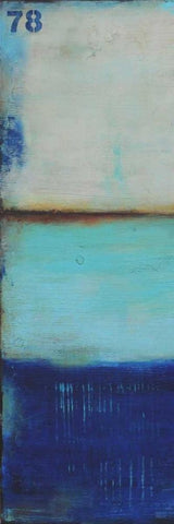 Ocean 78 I White Modern Wood Framed Art Print with Double Matting by Ashley, Erin