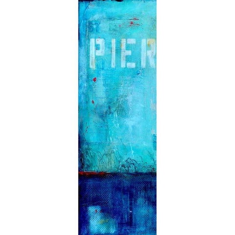 Pier 34 I White Modern Wood Framed Art Print by Ashley, Erin