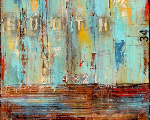 Crossing the Tracks II White Modern Wood Framed Art Print with Double Matting by Ashley, Erin