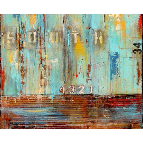 Crossing the Tracks II Black Modern Wood Framed Art Print by Ashley, Erin