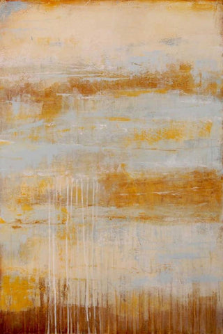 Ashwood Creek I Black Ornate Wood Framed Art Print with Double Matting by Ashley, Erin