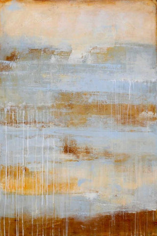 Ashwood Creek III White Modern Wood Framed Art Print with Double Matting by Ashley, Erin