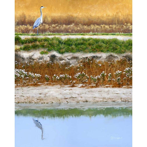 Blackwater Tapestry I Black Modern Wood Framed Art Print with Double Matting by Szatkowski, Fred