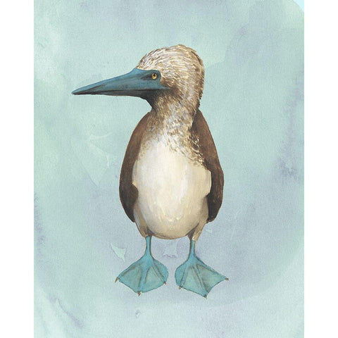 Watercolor Beach Bird I Gold Ornate Wood Framed Art Print with Double Matting by Popp, Grace