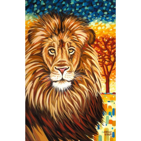 Wild Africa II White Modern Wood Framed Art Print by Vitaletti, Carolee