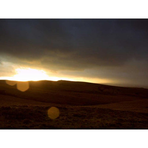 Stormy Sunset I Black Modern Wood Framed Art Print by Bell, Lillian