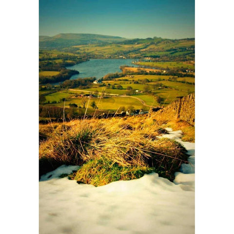 Blue Skies II Black Modern Wood Framed Art Print by Bell, Lillian