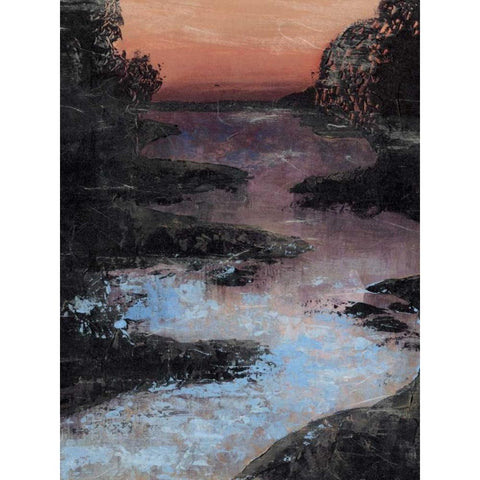 Twilight Canal II White Modern Wood Framed Art Print by Popp, Grace