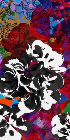 Trace Elements I Black Ornate Wood Framed Art Print with Double Matting by Burghardt, James