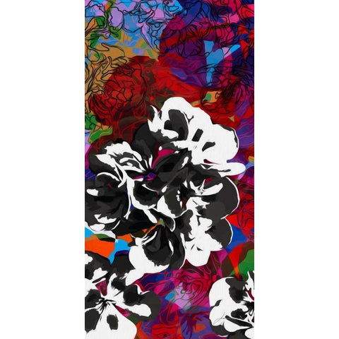 Trace Elements I Black Modern Wood Framed Art Print with Double Matting by Burghardt, James