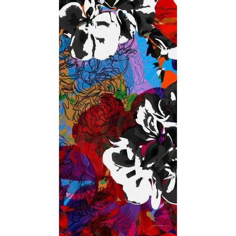 Trace Elements II White Modern Wood Framed Art Print by Burghardt, James