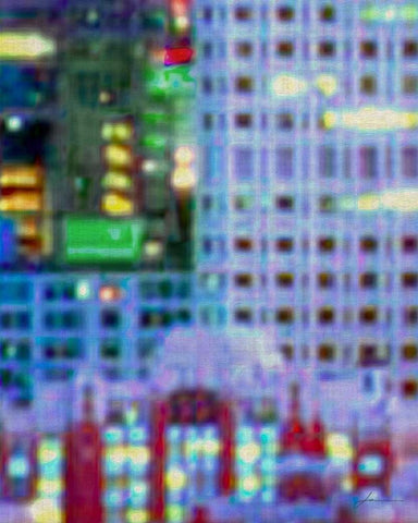 Metropolitain III White Modern Wood Framed Art Print with Double Matting by Burghardt, James