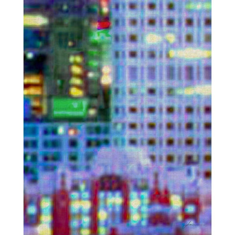 Metropolitain III White Modern Wood Framed Art Print by Burghardt, James