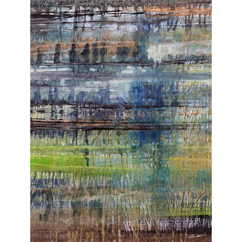 Rushes I Black Modern Wood Framed Art Print with Double Matting by Butler, John