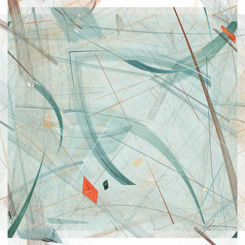 Vectora Panel I Black Modern Wood Framed Art Print by Burghardt, James