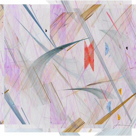 Vectora Panel IV White Modern Wood Framed Art Print by Burghardt, James