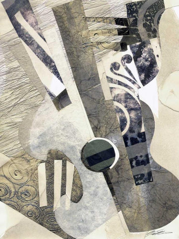 Calipso I Black Ornate Wood Framed Art Print with Double Matting by Butler, John