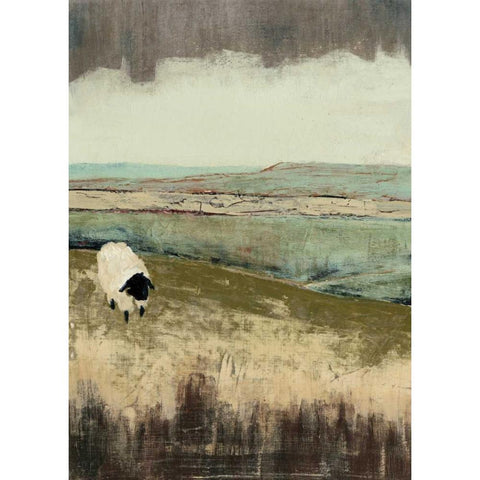 Open Meadow I White Modern Wood Framed Art Print by Popp, Grace