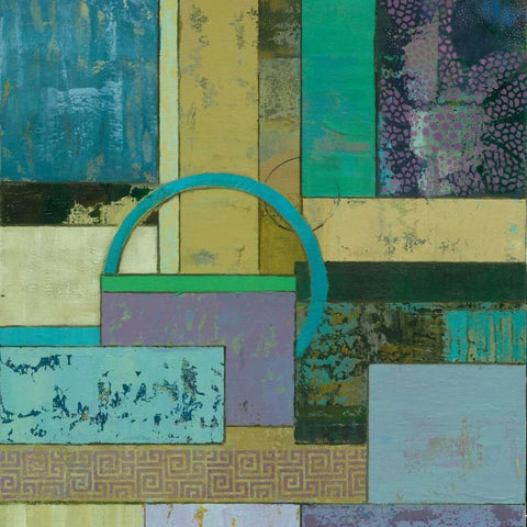 Fossil Infusion I a Gold Ornate Wood Framed Art Print with Double Matting by Joy, Julie