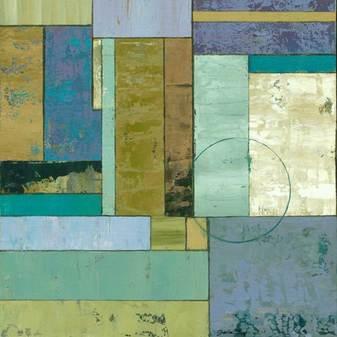 Fossil Infusion I b White Modern Wood Framed Art Print with Double Matting by Joy, Julie