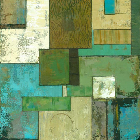 Fossil Infusion II b Black Modern Wood Framed Art Print by Joy, Julie