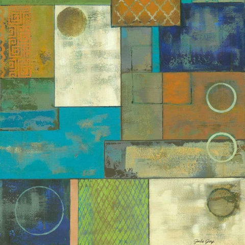 Fossil Infusion III b Gold Ornate Wood Framed Art Print with Double Matting by Joy, Julie