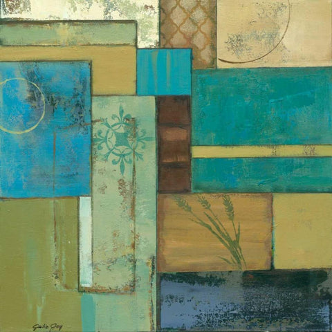 Fossil Infusion IV b White Modern Wood Framed Art Print with Double Matting by Joy, Julie