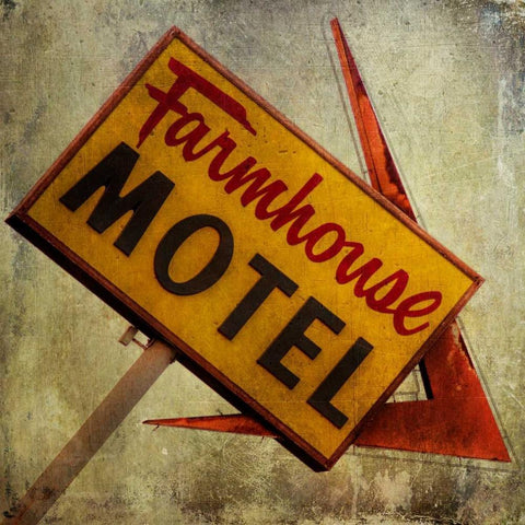 Vintage LA II Black Ornate Wood Framed Art Print with Double Matting by Malek, Honey