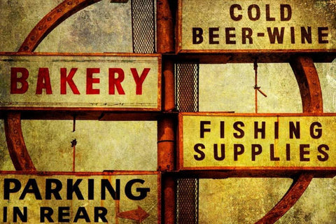 Vintage LA IX White Modern Wood Framed Art Print with Double Matting by Malek, Honey