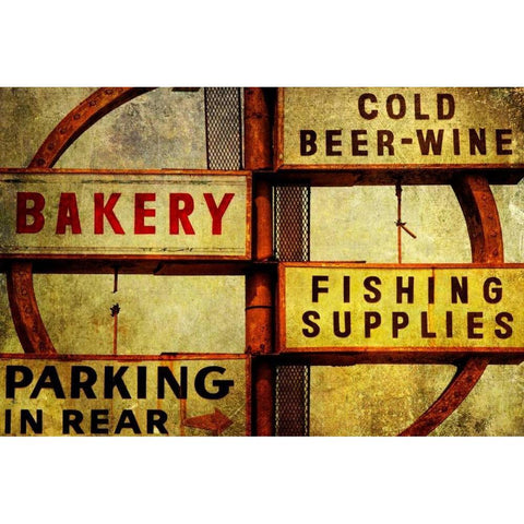 Vintage LA IX Black Modern Wood Framed Art Print by Malek, Honey