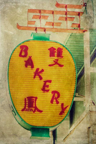 Vintage LA XII Black Ornate Wood Framed Art Print with Double Matting by Malek, Honey